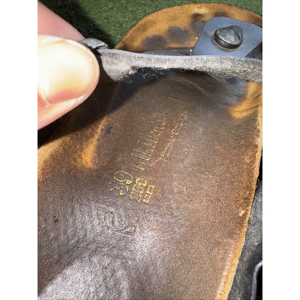 Birkenstock Gizeh Thong Sandals Black Metallic Size‎ 39 - Picture 5 of 5